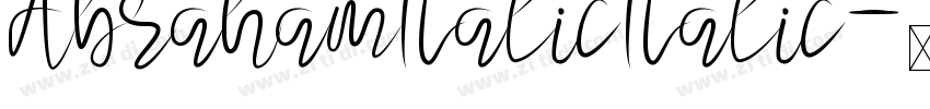 AbrahamItalic Italic字体转换